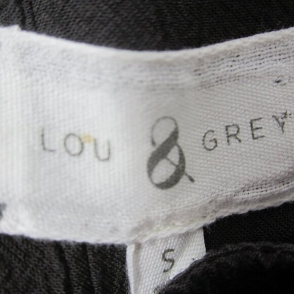 Lou and Grey  Womens S Tunic Shift Dress Sleeveless Tassels Gray Embroidered - Picture 4 of 11